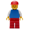 fig-009044 – Man, Blue Torso, Red Legs, Red Cap (3626b Head)