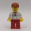 fig-009055 – Chef, Red Neckerchief, Red Legs, Dark Orange Hair