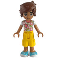fig-009102 – Leo - White/Coral Top, Yellow Pants