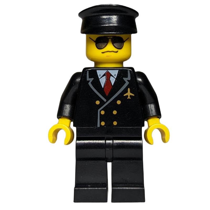 fig-009142 – Pilot - Black Torso, Black Legs Black Hat