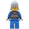 fig-009152 – Soldier - Castle, Dark Bluish Grey Torso, Blue Legs, Light Bluish Grey Helmet