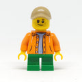fig-009162 – Kid, Orange Torso, Green Legs, Dark Tan Cap