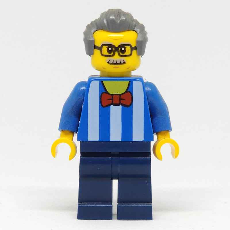 fig-009163 – Blue Torso, Dark Blue Legs, Dark BLuish Grey Hair - Without Back Print