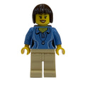 fig-009175 – Medium Blue Torso, Tan Legs, Dark Brown Hair