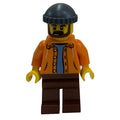 fig-009182 – Orange Torso, Reddish Brown Legs, Dark BLuish Grey Cap