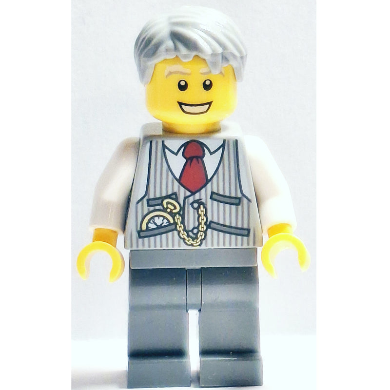 fig-009191 – Light Bluish Grey Torso, Dark Bluish Grey Legs, Light Bluish Grey Hair