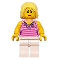 fig-009193 – Bright Pink Torso, White Legs, Bright Light Yellow Hair