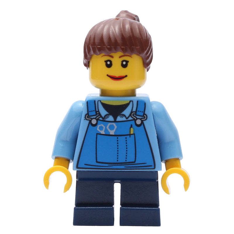 fig-009196 – Kid - Medium Blue Torso, Dark Blue Legs, Reddish Brown Hair