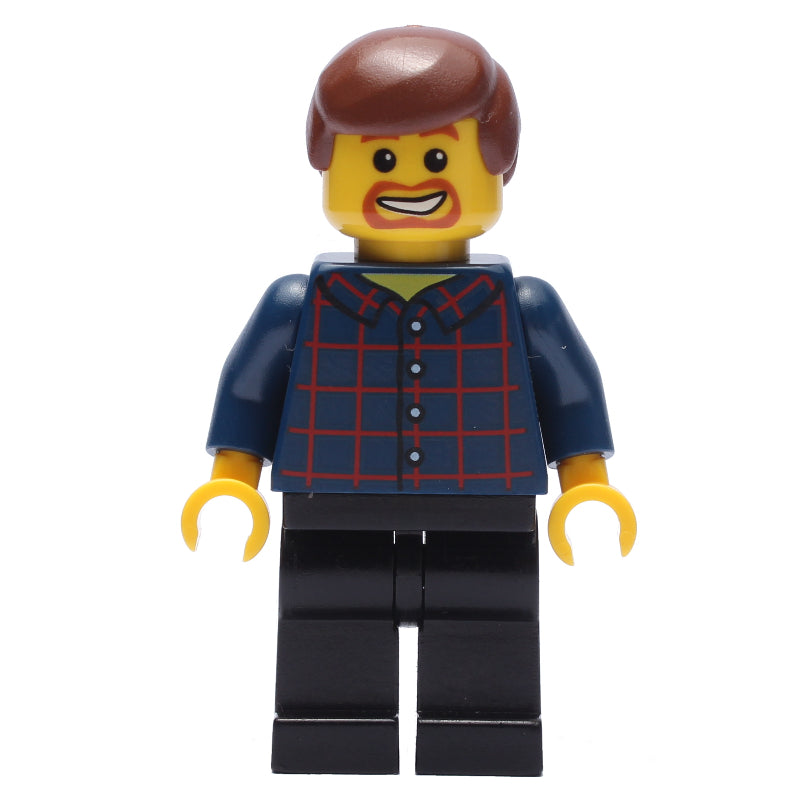 fig-009197 – Dark Blue Torso, Black Legs, Reddish Brown Hair