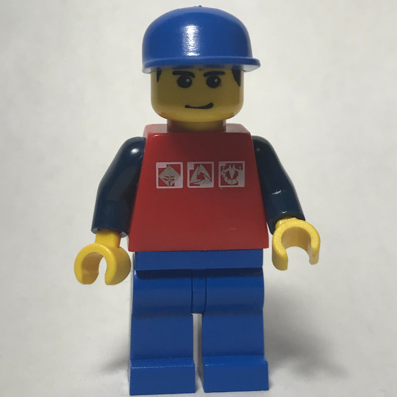 fig-009199 – Red Torso, Blue Legs, Blue Cap