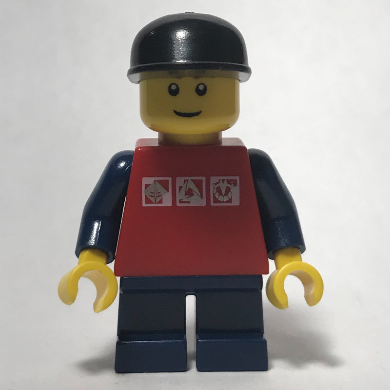 fig-009200 – Kid - Red Torso, Dark Blue Legs, Black Cap