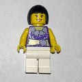 fig-009206 – Dark Purple Torso, White Legs, Black Hair
