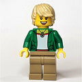 fig-009215 – Green Torso, Dark Tan Legs, Tan Hair