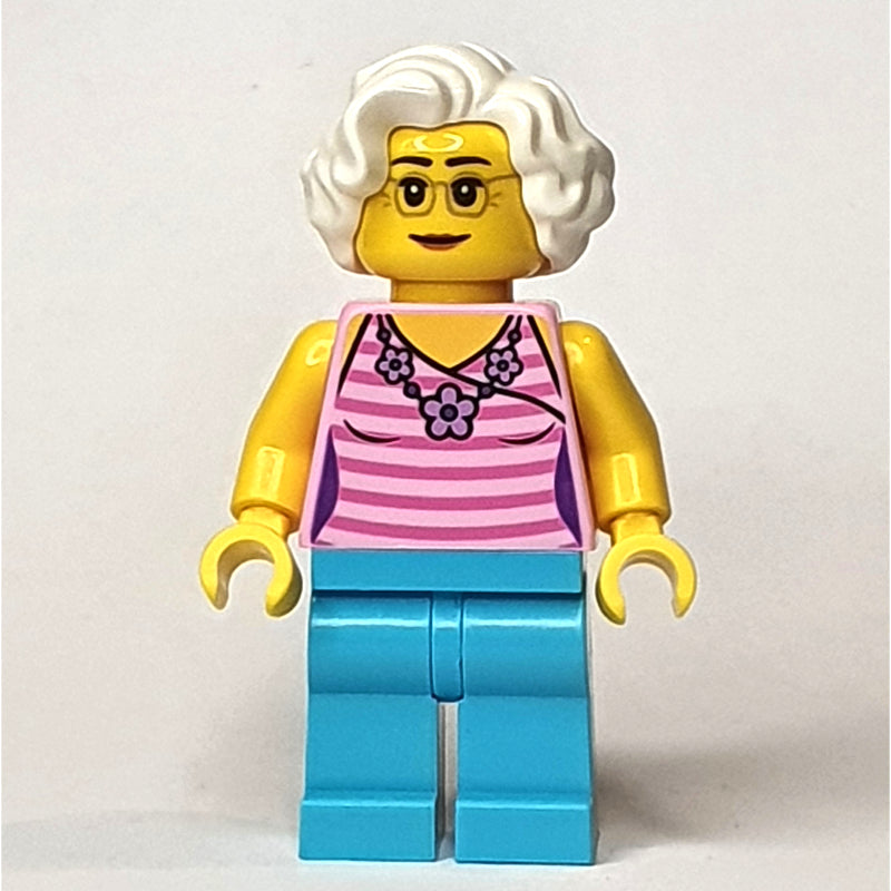 fig-009217 – Bright Pink, Medium Azure, White Hair