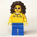 fig-009221 – Yellow Torso, Blue Legs, Dark Brown Hair