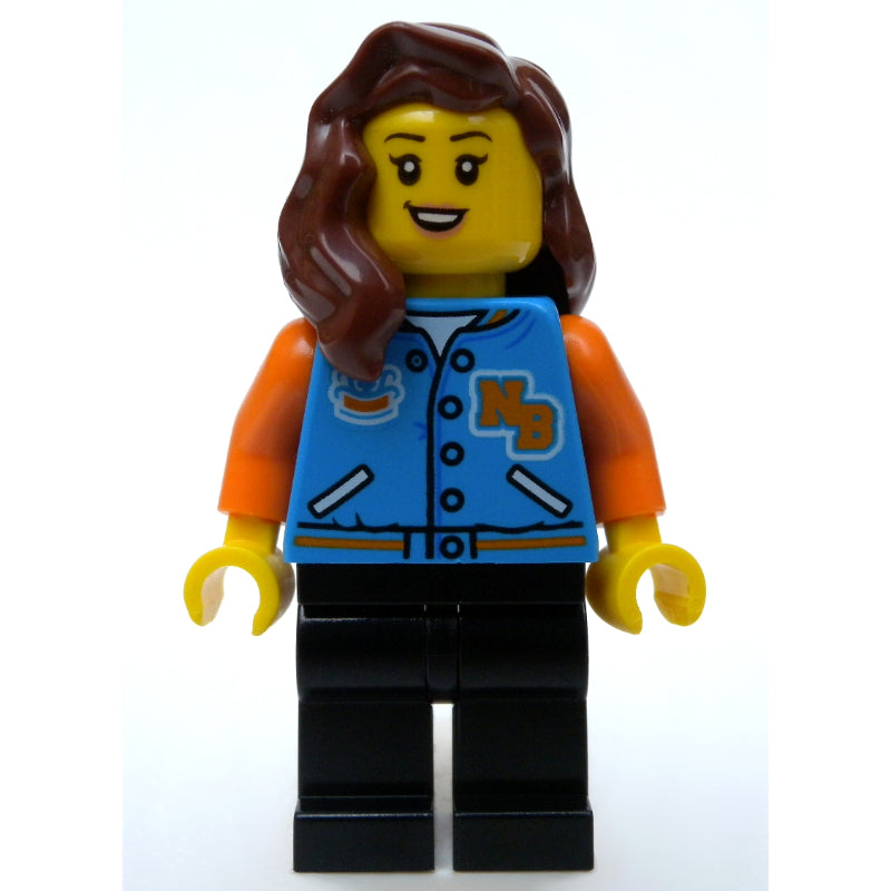 fig-009242 – Dark Azure Torso, Black Legs, Reddish Brown Hair