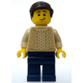 fig-009247 – Tan Torso Sweater, Dark Blue Legs, Dark Brown Hair