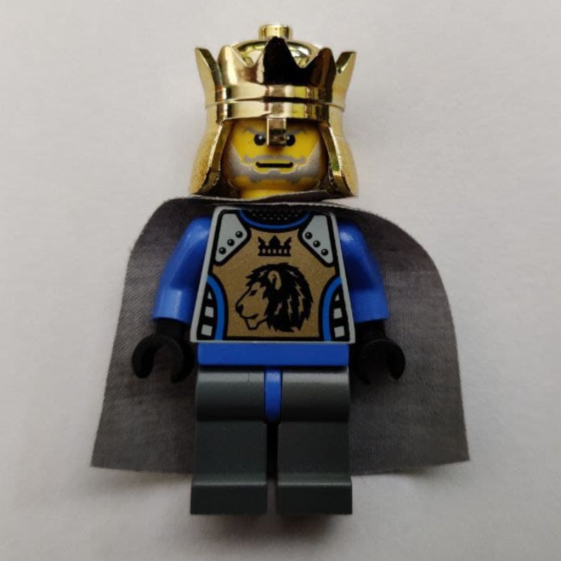 fig-009250 – King Mathias, Gold Armor, Light Bluish Gray Cape, Gold Crown