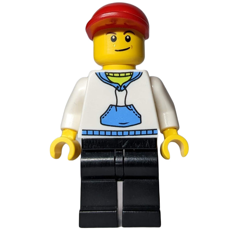 fig-009260 – White Torso, Black Legs, Red Cap