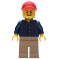 fig-009270 – Dark Blue Torso, Dark Tan Legs, Red Cap