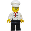 fig-009280 – Chef, Red Neckerchief, Black Legs, Glasses