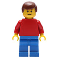 fig-009310 – Red Torso, Blue Legs, Reddish Brown Hair