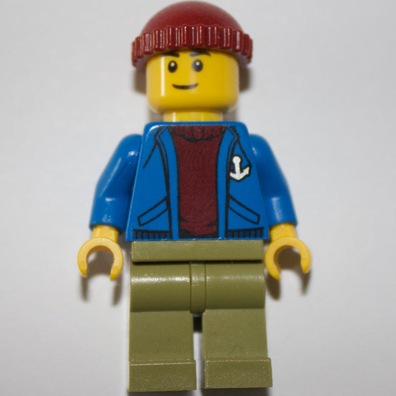 fig-009314 – Blue Torso, Olive Green Legs, Dark Red Cap