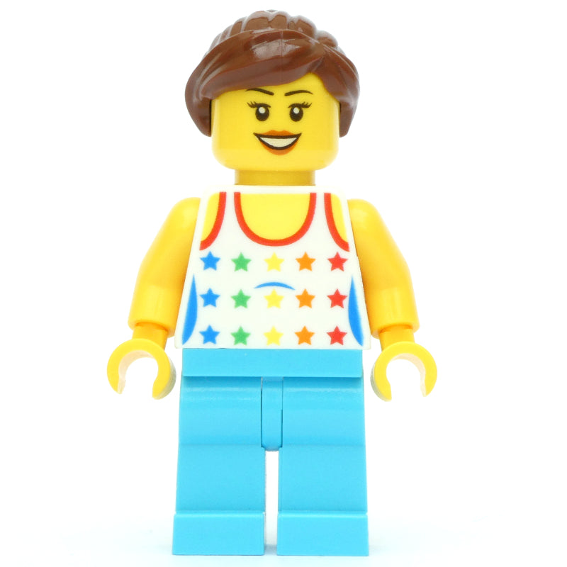fig-009326 – White Torso, Medium Azure Legs, Reddish Brown Hair