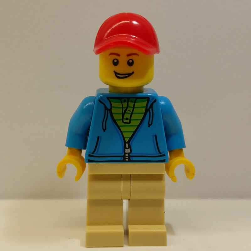 fig-009332 – Dark Azure Torso, Tan Legs, Red Cap