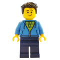 fig-009339 – Dark Azure Torso, Dark Blue Legs, Dark Brown Hair