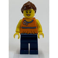 fig-009345 – Orange Torso, Dark Blue Legs, Reddish Brown Hair