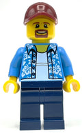 fig-009350 – Dark Azure Torso, Dark Blue Legs, Dark Red Cap