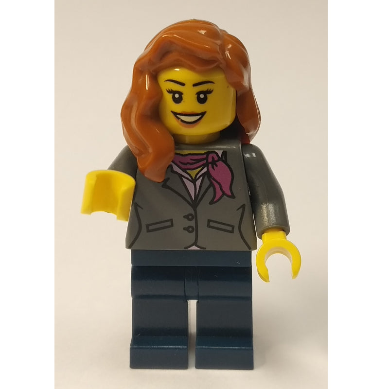 fig-009352 – Dark Bluish Grey Torso, Dark Blue Legs, Dark Orange Hair