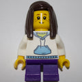 fig-009355 – Kid - White Torso, Dark Purple Legs, Dark Brown Hair