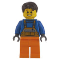 fig-009359 – Worker - Blue Torso, Orange Overall, Dark Brown Hair