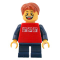 fig-009361 – Kid - Red Torso, Dark Blue Legs, Dark Orange Hair