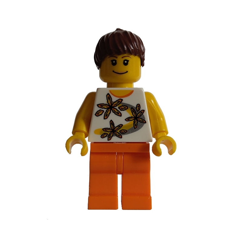 fig-009363 – White Torso, Orange Legs, Reddish Brown Hair