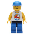fig-009367 – White Torso, Blue Legs, Blue Cap