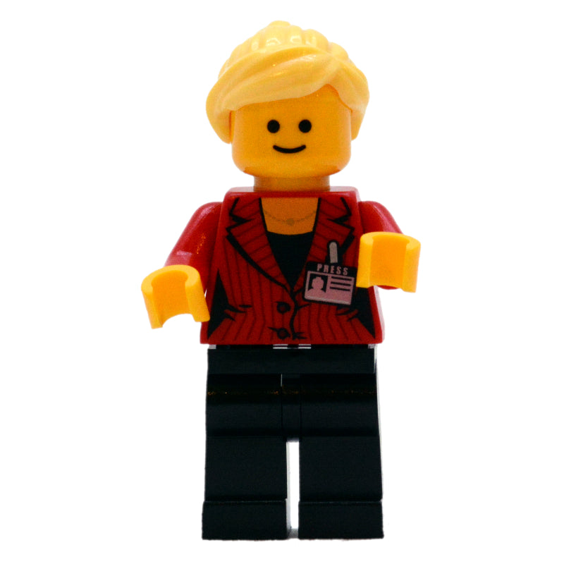 fig-009369 – Red Torso, Black Legs, Bright Light Yellow Hair