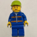 fig-009373 – Worker - Blue Torso, Blue Legs, Lime Cap