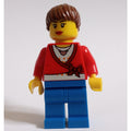 fig-009375 – Red Torso, Blue Legs, Reddish Brown Hair