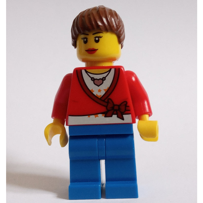 fig-009375 – Red Torso, Blue Legs, Reddish Brown Hair