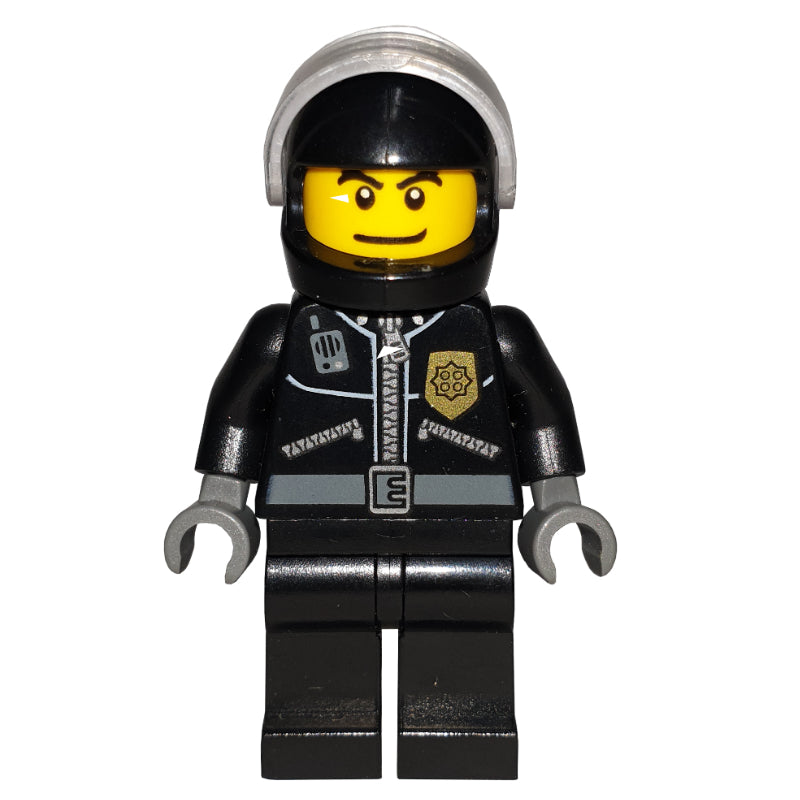 fig-009377 – Police - Black Torso, Black Legs, Black Helmet
