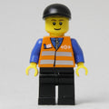 fig-009381 – Worker - Orange Torso, Black Legs, Black Cap