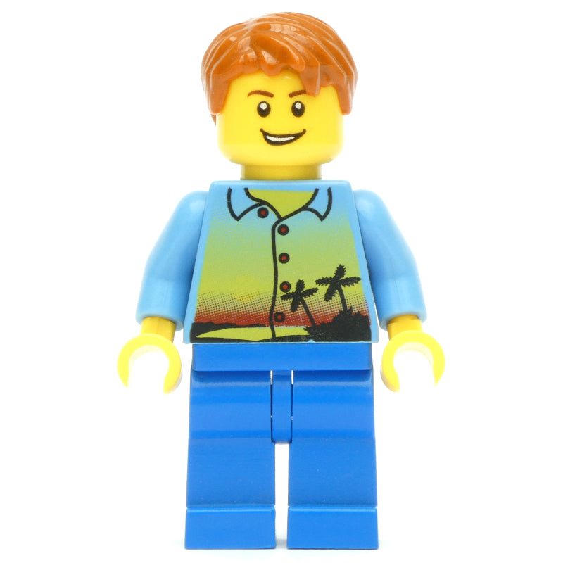 fig-009386 – Medium Blue Torso, Blue Legs, Dark Orange Hair