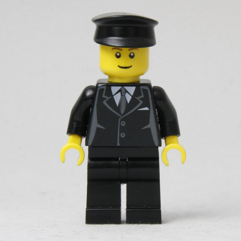 fig-009422 – Man, Black Suit and Tie, Black Hat