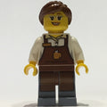 fig-009435 – Barista, Woman, White Torso, Reddish Brown Apron, Reddish Brown Hair, Glasses