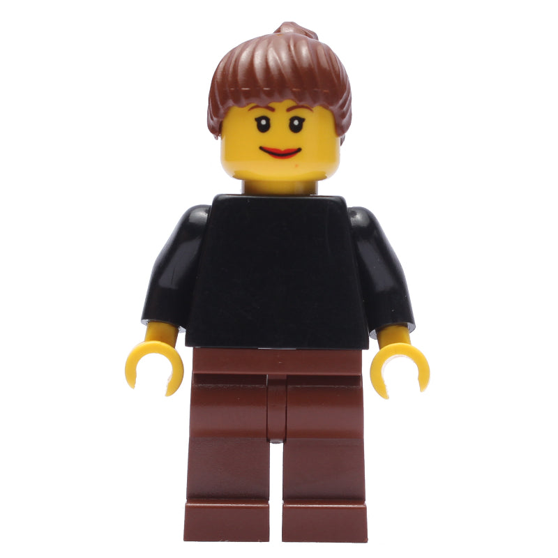 fig-009465 – Black Torso, Reddish Brown Legs, Reddish Brown Hair