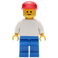 fig-009473 – White Torso, Blue Legs, Red Cap (3626a Head)