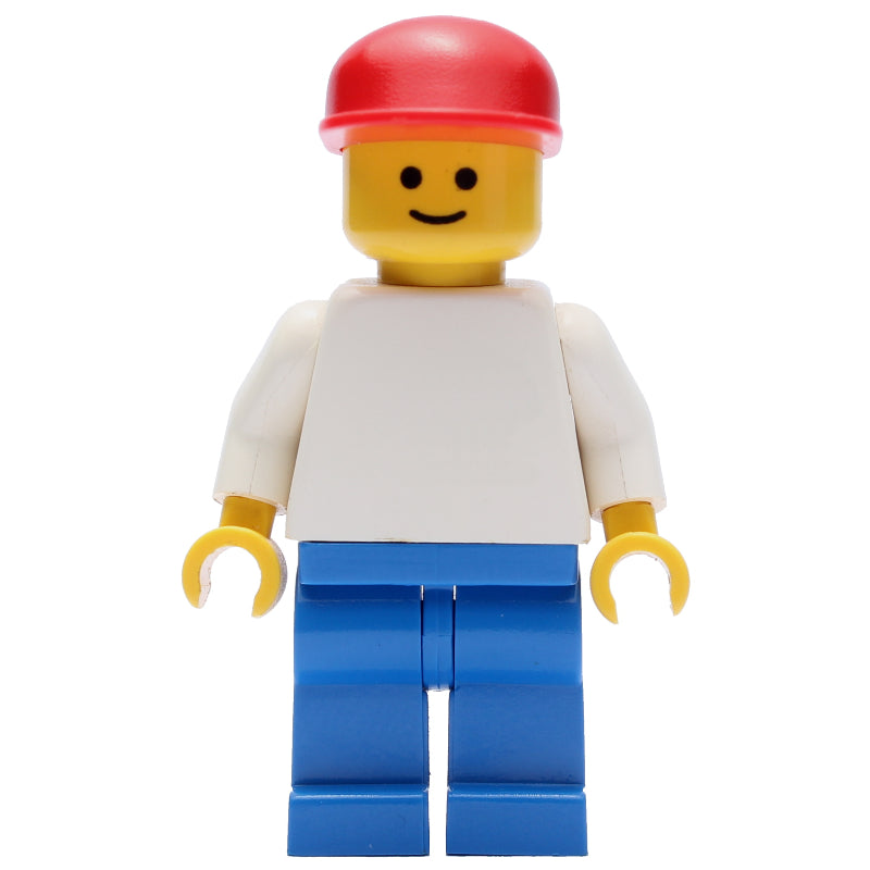 fig-009473 – White Torso, Blue Legs, Red Cap (3626a Head)